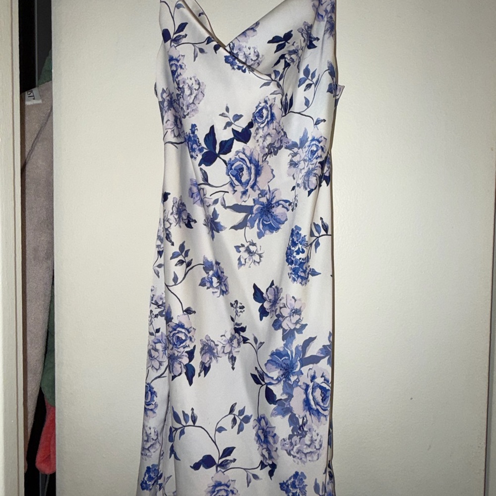 Urban Outfitters Blue and White Floral Mini Dress